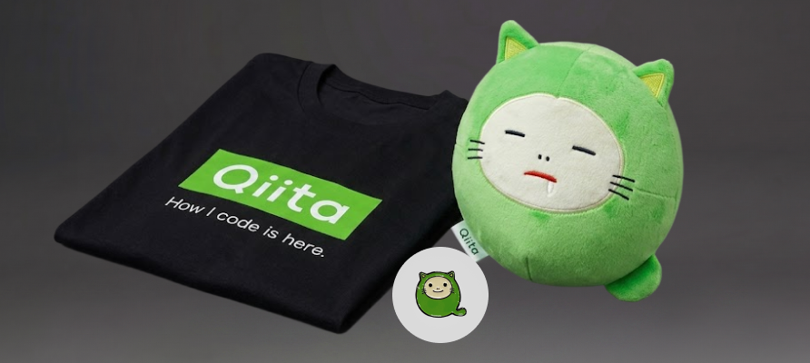 Qiitan ぬいぐるみ + Qiitan バッジ + Qiita Tシャツ